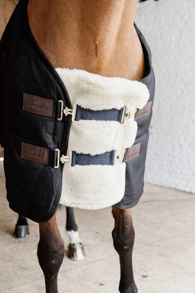 Kentucky Chest Expanders Vegan Sheepskin z 2 klamrami - naturalna