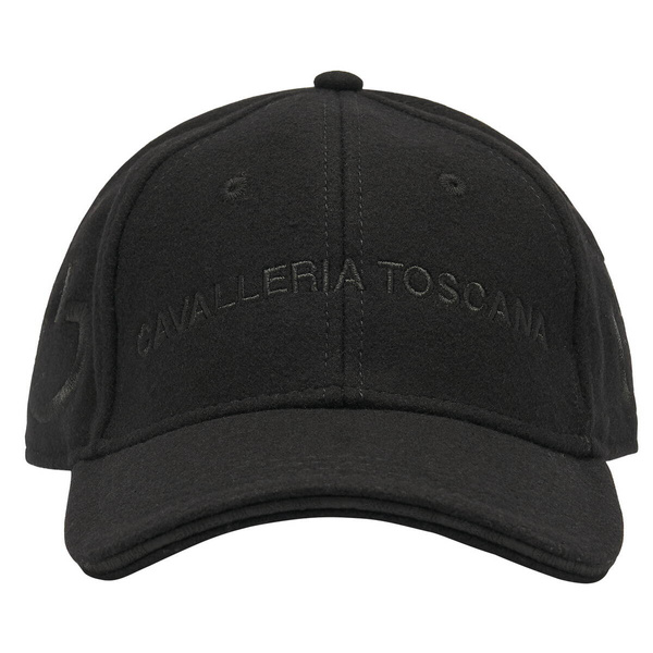 Czapka z daszkiem Cavalleria Toscana Wool - czarna