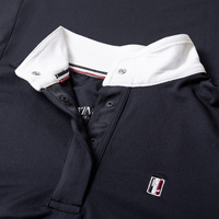 Damska koszula konkursowa Kingsland Classic Soft Short-Sleeved - granatowa