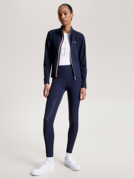 Legginsy Tommy Hilfiger Hudson - granat desert sky