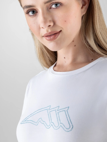 T-shirt Equiline Gosbig - biały