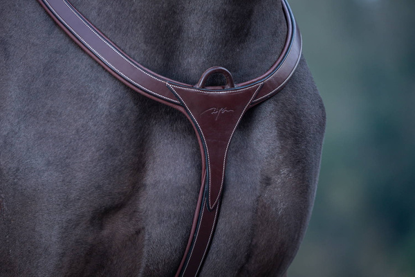 Skórzany napierśnik Dy'on Long Bridge Breastplate D Collection - brązowy