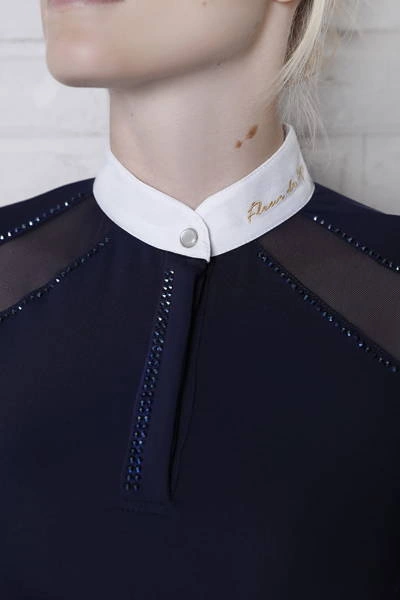 Koszula konkursowa Fleur de Lys Poppy Short - granatowa