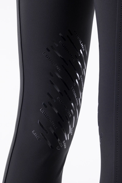 Damskie bryczesy Equiline Cornek z lejem kolanowym BX-TECH - czarne