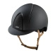 Kask KEP Smart NOVA Textile Star Black - czarny z brązowymi paskami