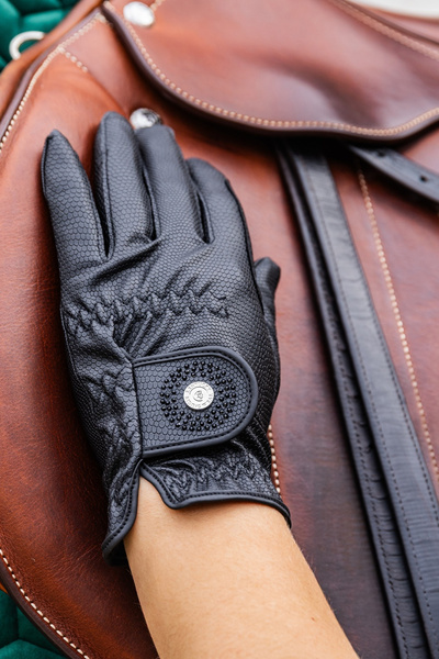 Rękawiczki Kentucky Gloves Grip Glitter - czarne