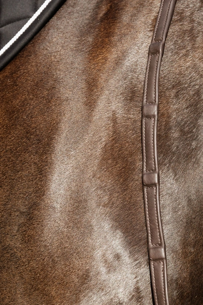 Miękkie skórzane wodze z 8 zintegrowanymi stoperami 1/2" Dy'on Working