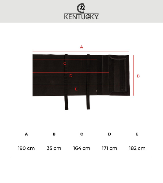 Pas ochronny Belly Band Kentucky - czarny