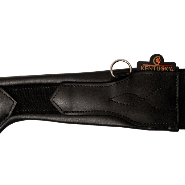 Kentucky anatomiczny popręg Anatomic Stud Girth z fartuchem - czarny