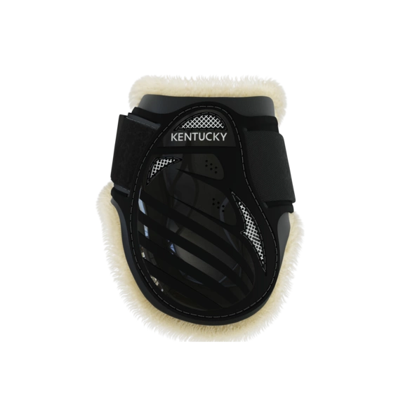 Kentucky Vegan Sheepskin Young Horse Fetlock na zadnie nogi - czarne