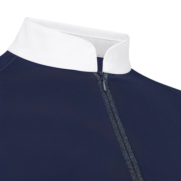 Damska koszula konkursowa z długim rękawem Kentucky Classic with Glitter Zipper - granatowa