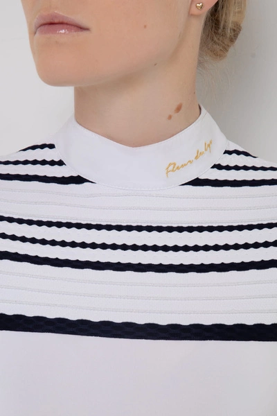 Koszula konkursowa Fleur de Lys Equestrian Moonflower - biała