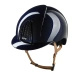 Kask KEP Smart NOVA Polish - granatowy z brązowymi paskami