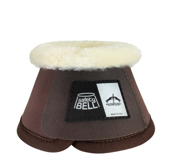 Veredus kalosze Safety-Bell Light Save The Sheep z naturalnym futrem - brązowe