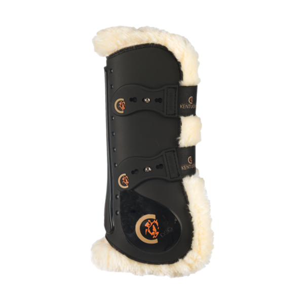 Kentucky ochraniacze Sheepskin Tendon Elastic - czarne