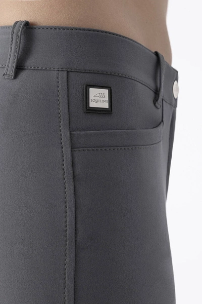 Damskie bryczesy Equiline Ash z lejem kolanowym - szare