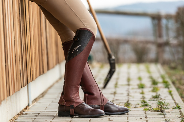 Czapsy Original Half Chaps Dy'on - brązowe