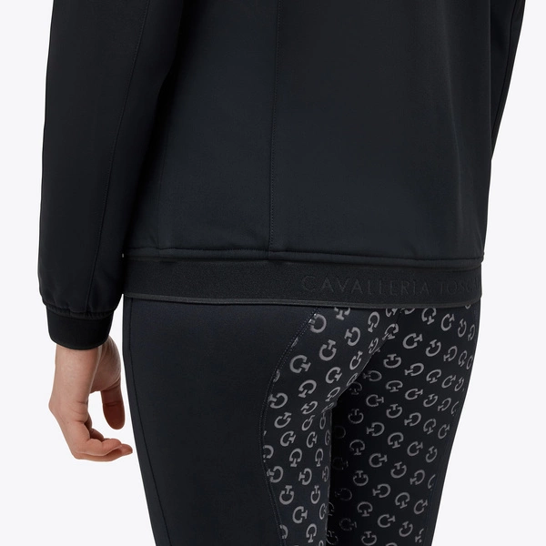 Softshell Jersey and Velvet Full Zip Hooded Cavalleria Toscana - czarny