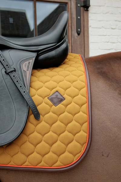 Kentucky czaprak Onion Quilt Neon Leather - khaki