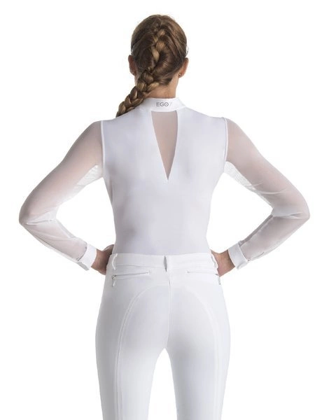 Damska koszula konkursowa z długim rękawem Ego7 Rita ML - biała