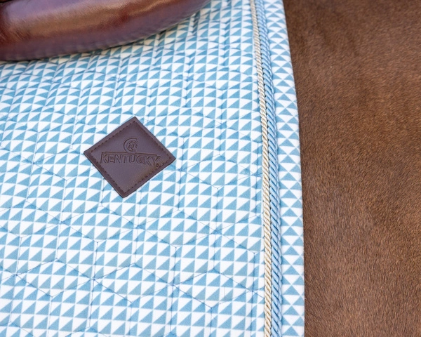 Kentucky czaprak Velvet Printing - jasny niebieski