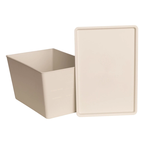 Pudełko na paszę z pokrywką 7 L Kentucky - białe