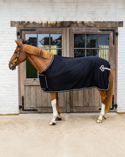 Kentucky derka polarowa Prize Giving Cooler Fleece Rug - granatowa