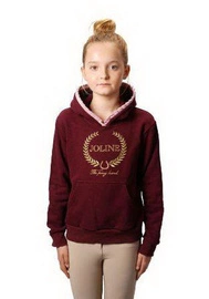 Bluza Hoodie dziecięca Joline - bordowa