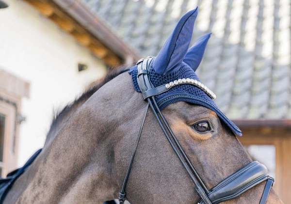 Kentucky nauszniki Metal Chain - granatowe