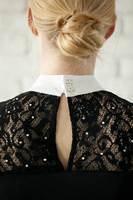 Koszula konkursowa Fleur de Lys Equestrian Flash - czarna