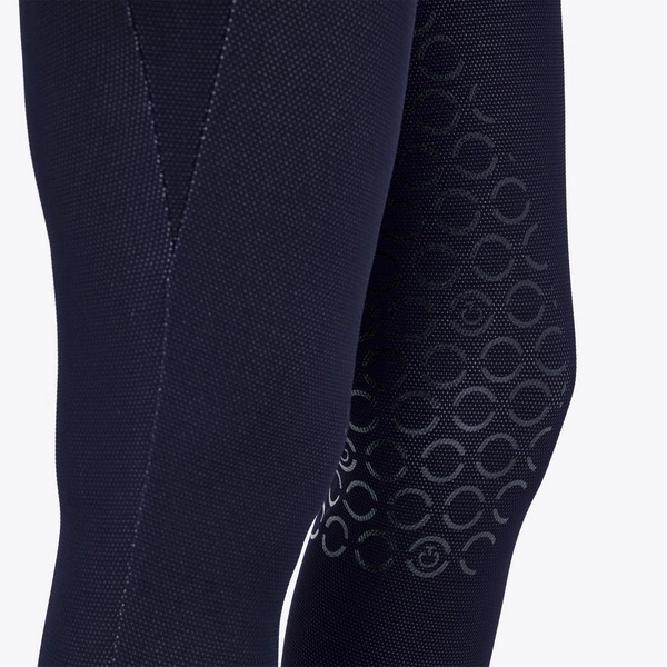 Legginsy Bonded Jersey Mesh Full Grip Cavalleria Toscana - granatowe