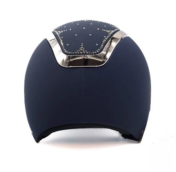 Kask Dogma Chrome Arctic Swarovski KASK - granatowy ze srebrnymi dodatkami