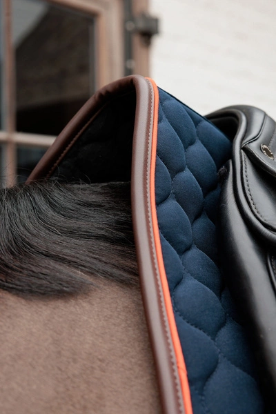 Kentucky czaprak Onion Quilt Neon Leather - granatowy