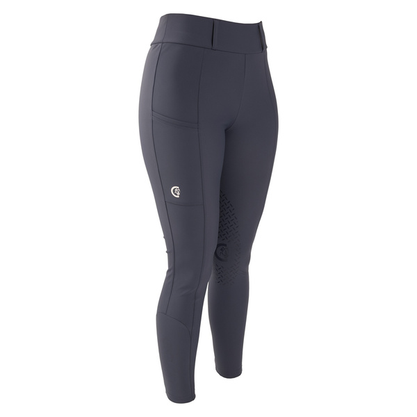Damskie legginsy Kentucky Classic z kolanowym lejem - niebieskie
