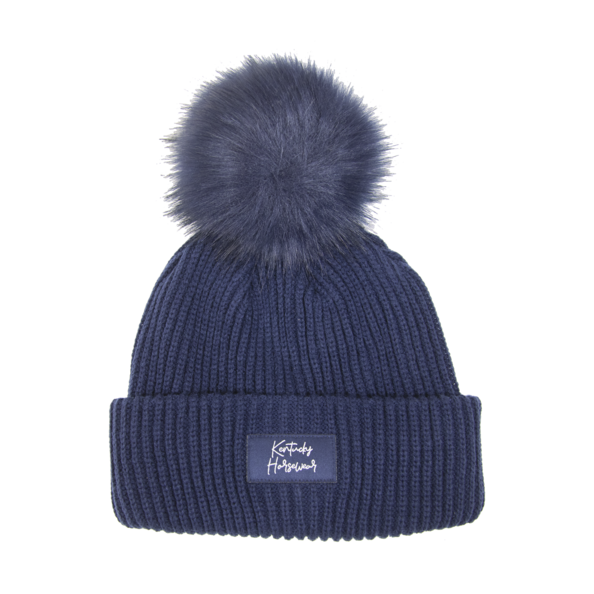 Czapka zimowa Kentucky Pompom - granatowa