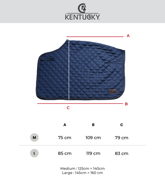  Kentucky półderka do jazdy Quater Rug Heavy Fleece - szara