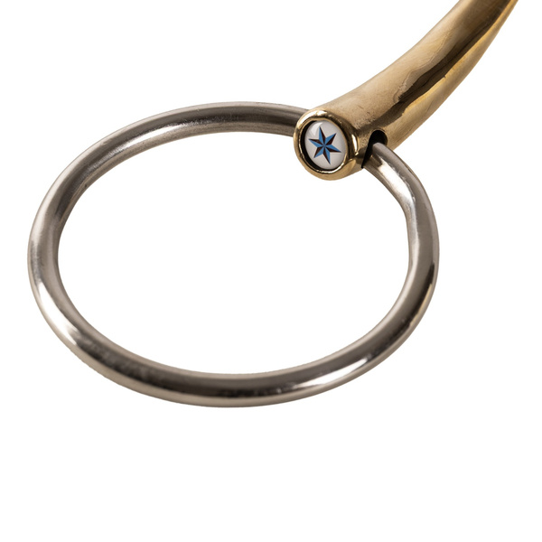 Velari wędzidło Snaffle Loose Ring Single Jointed Sweet Copper 16 mm