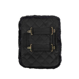 Kentucky wpinka do derki z futrem z 2 klamrami - czarna