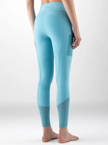 Legginsy z wysokim stanem z pełnym lejem Equiline Gesrifh - błękitne
