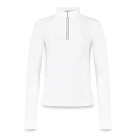 Damska koszula konkursowa z długim rękawem Kentucky Classic with Glitter Zipper - biała