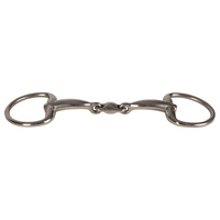 Velari wędzidło Eggbutt Double Jointed Stainless Steel 14 mm
