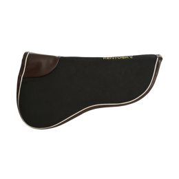 Kentucky podkładka pod siodło Absorb - czarna z brązową lamówką