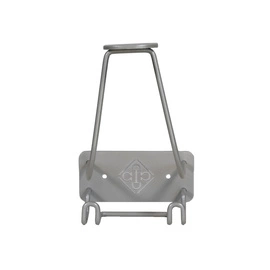 Stojak na kask Kentucky z wieszakiem - srebrny