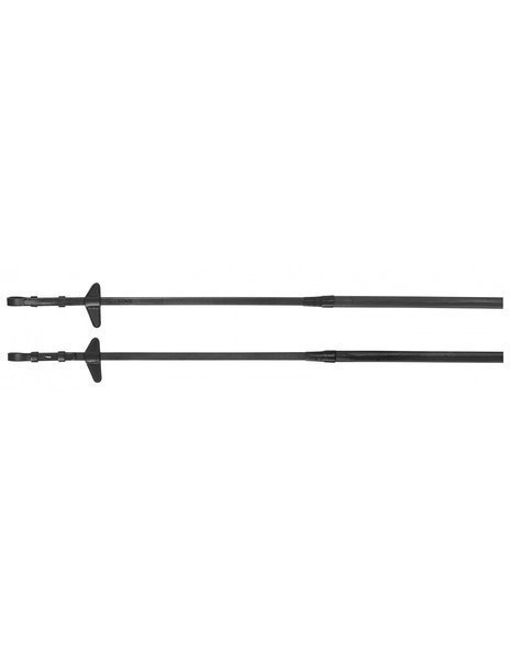 Gumowe wodze ze skórzanymi stoperami 5/8" Equiline RN0001