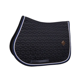Kentucky czaprak Classic Custom - granatowy z niebiesko-białym sznureczkiem