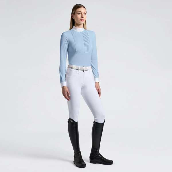 Koszula konkursowa Cavalleria Toscana CAD273 - błękitna