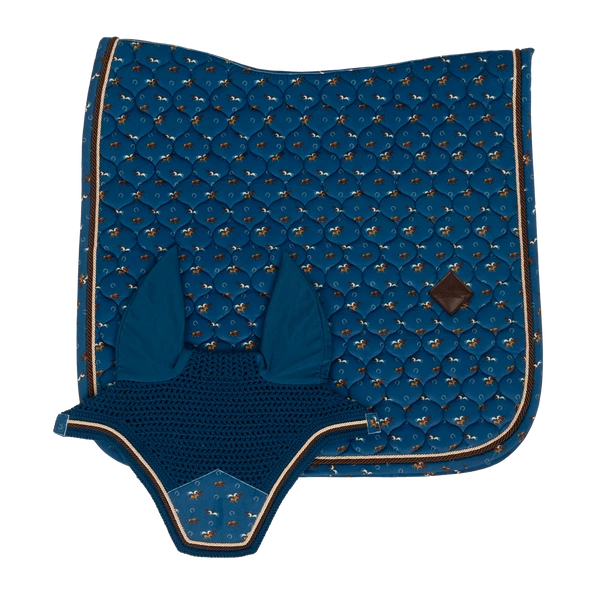 Kentucky czaprak Velvet Horse printing - granatowy