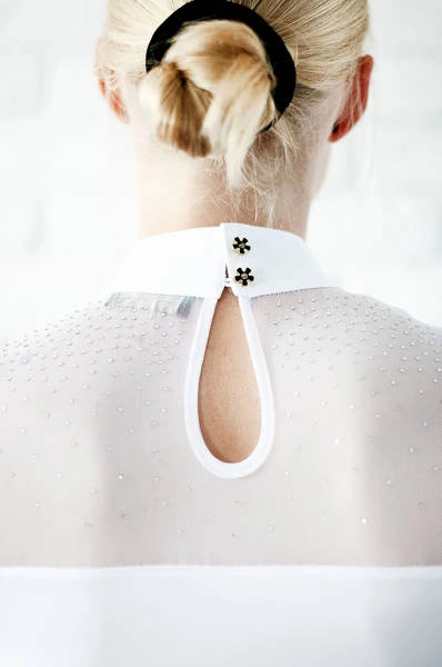 Koszula konkursowa Fleur de Lys Equestrian Cindy - biała