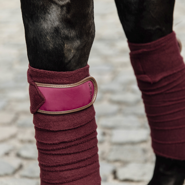 Kentucky bandaże Polar Fleece - bordowe