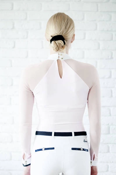 Koszula konkursowa Fleur de Lys Equestrian Molly - różowa